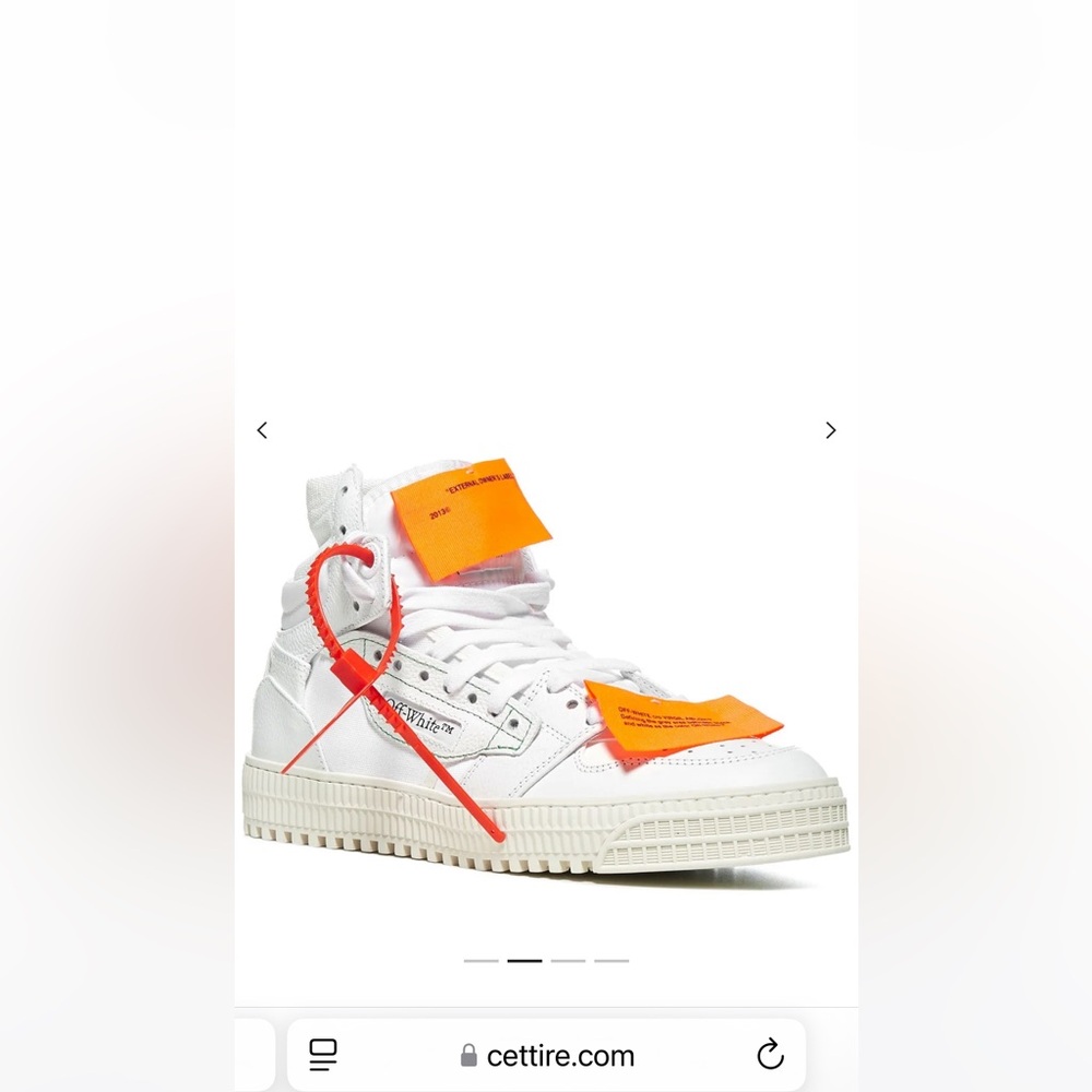 Off white high top sneakers